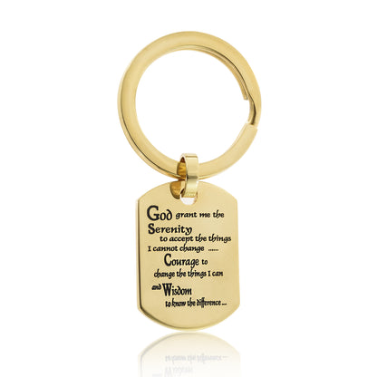 serenity prayer -prayer keyring-prayer keyring