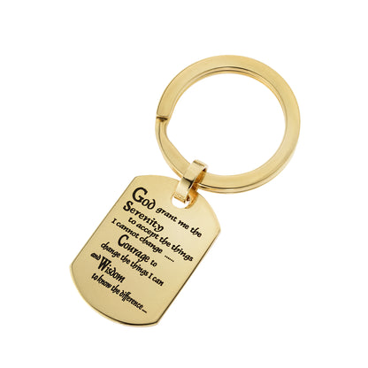 serenity prayer -prayer keyring-prayer keyring