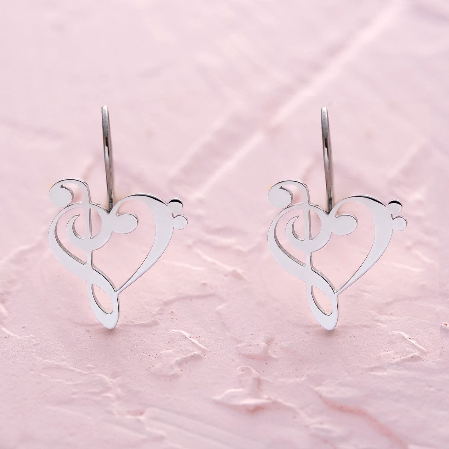 Musical-Heart-Fish-Hook-Earrings