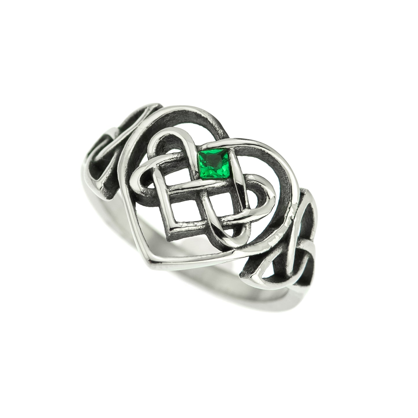 celtic-heart-infinity-knot-trinity-knot-emeral-stone-ring