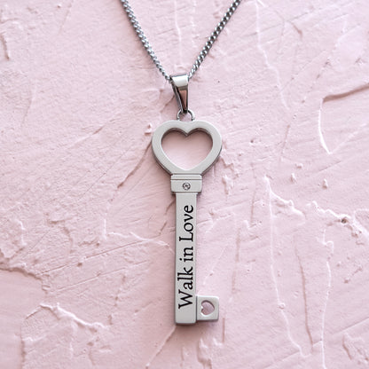 Walk-In-Love-Key-Pendant-Necklace