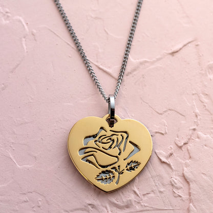 How-Much-I-Love-You-Gold-Rose-Double-Pendant-Necklace