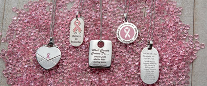 What Cancer Cannot Do Inspirational Dog Tag Pendant Necklace - Cancer Support & Survivor Gift