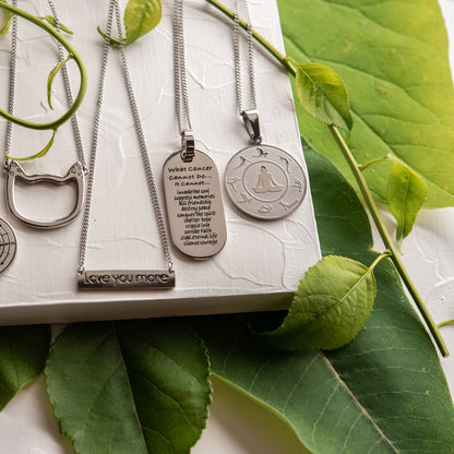 Inspirational Stainless Steel Yoga Pose Pendant Necklace - Perfect Gift for Yoga Lovers