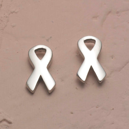 Steel-Cancer-Ribbon-Earrings