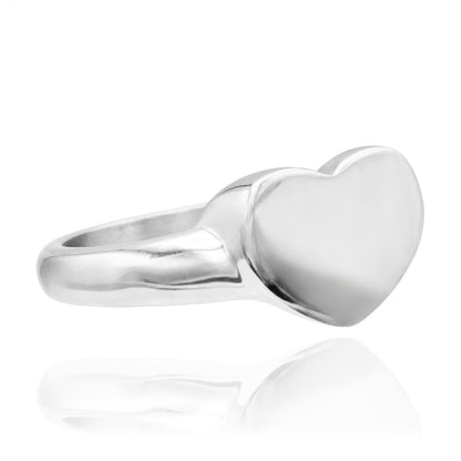 Small Heart Shaped Ring for Women Fashion Stainless Steel Jewelry for Women Girls Valentine's Day Gift for Women