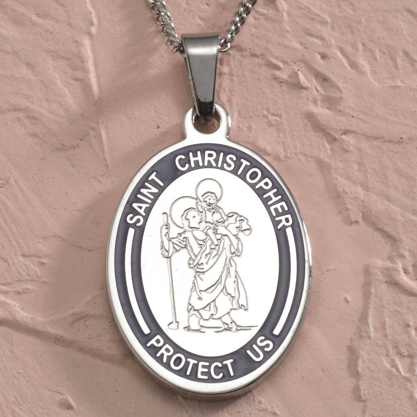 Saint Christopher Medal Pendant Necklace Pendants 20 Joyful Sentiments