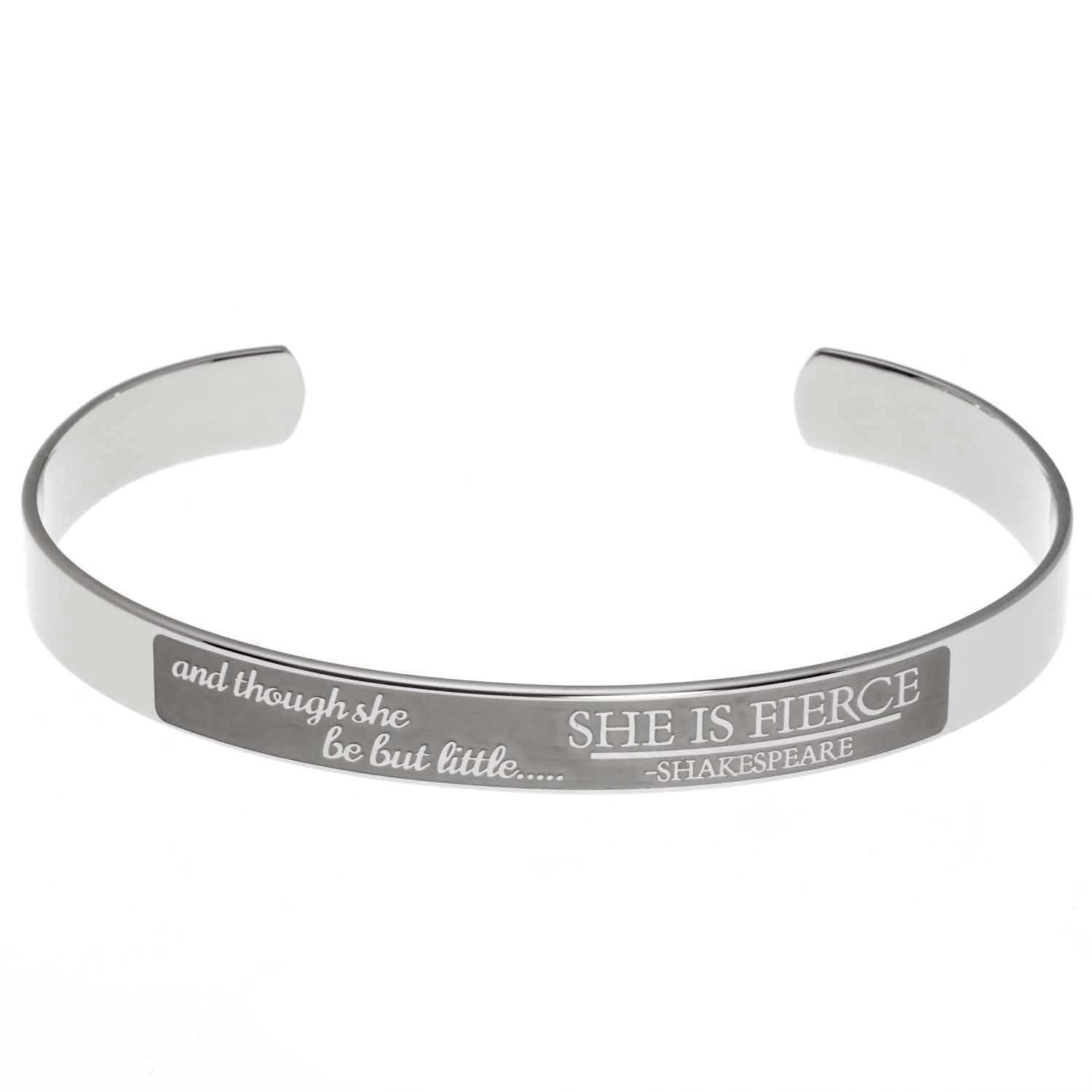 She Is Fierce Cuff Bracelet Bracelets 23 Joyful Sentiments