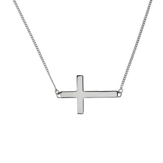 Sideways Cross Pendant Necklace Pendants 22 Joyful Sentiments