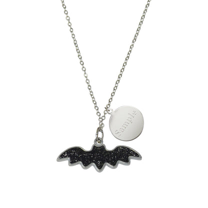 Halloween jewelry-bat necklace